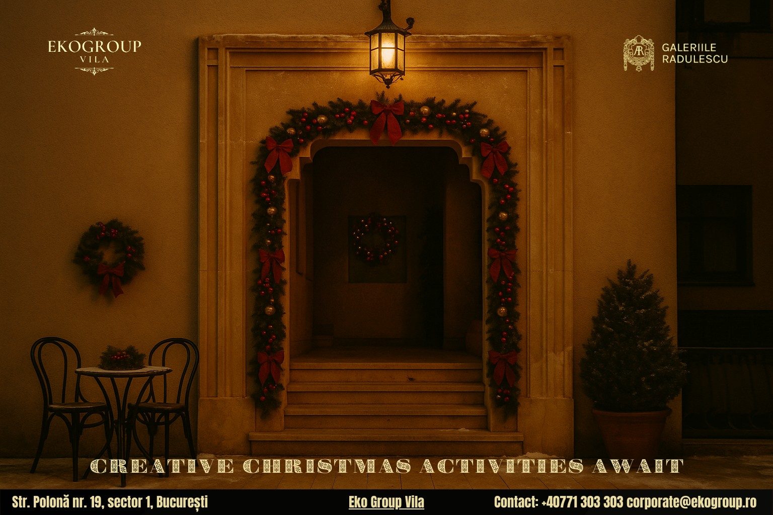 Activitati de Craciun cu farmec interbelic: o incursiune în magia Crăciunului anilor ’30 la Eko Group Vila